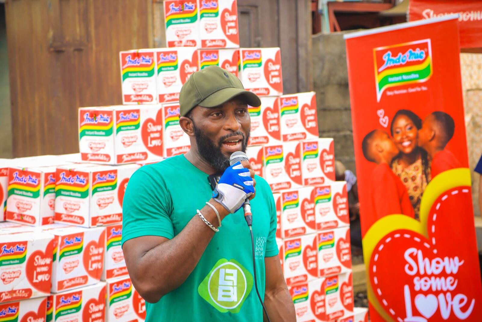 Dr. Sunbola giving a media interview
